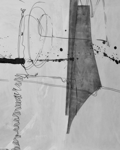 Tapet abstract modern cu culori neutre și linii subtile