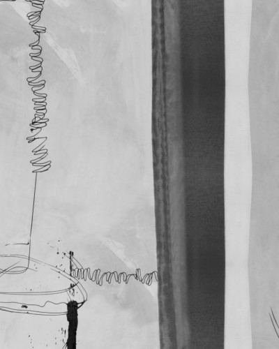 Tapet abstract modern cu culori neutre și linii subtile