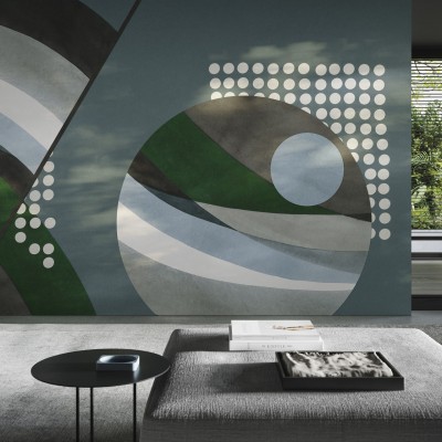 Tapet cu un design abstract, cu linii curbe și culori delicate, perfect pentru living, dormitor sau birou. Designul său elegant adaugă un plus de personalitate și stil locuinței tale.