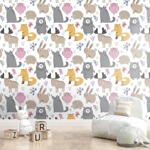 Fototapet Grand Canvas GC-6542234081233. Conține culorile: Galben, Galben Nisip, Roz, Roz Deschis, Gri, Telegri 4, Maro, Maro-Gri, Gri, Gri-Galben
