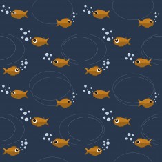 Fototapet Cozy Fish, dintr-o bucată, GrandCanvas