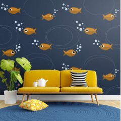 Fototapet Cozy Fish, dintr-o bucată, GrandCanvas