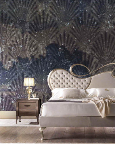 Tapet contemporan Dirty Arabesque cu un design unic si sofisticat. Tapetul este perfect pentru a crea un dormitor elegant si modern.