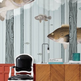 Fototapet contemporan Fish Forest, personalizat, Idea Murale