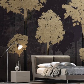 Fototapet contemporan Foresta d’oro, personalizat, Idea Murale
