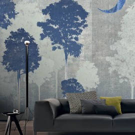 Fototapet contemporan Foresta Azul, personalizat, Idea Murale