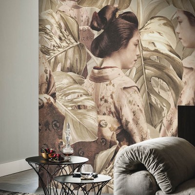 Wallpaper contemporan Geisha II cu design exotic