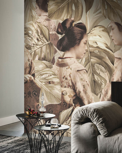 Wallpaper contemporan Geisha II cu design exotic