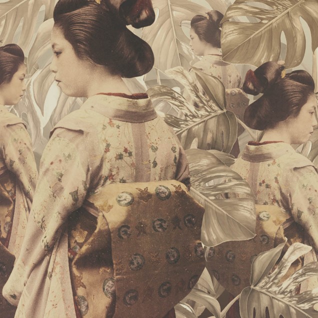 Wallpaper contemporan Geisha II cu design exotic