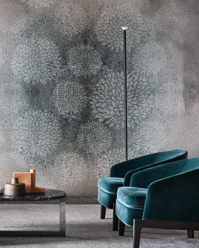 Fototapet modern cu imprimeu floral, Hypnotic Idea Mural