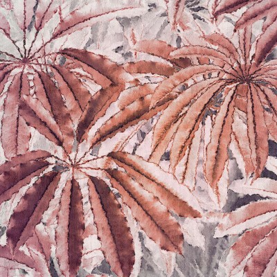 Wallpaper contemporan cu design abstract inspirat din motive tropicale.