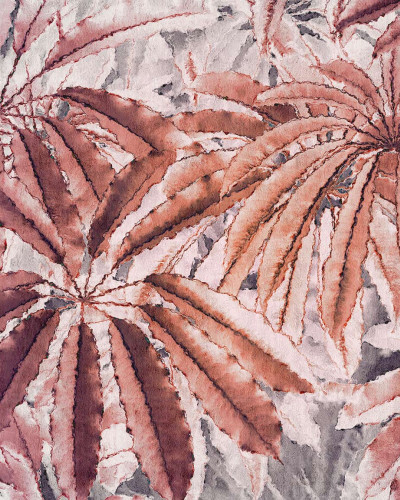 Wallpaper contemporan cu design abstract inspirat din motive tropicale.