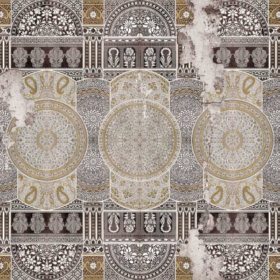 Wallpaper contemporan cu design oriental, Facing the East.
