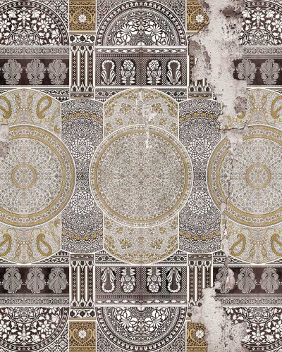 Wallpaper contemporan cu design oriental, Facing the East.