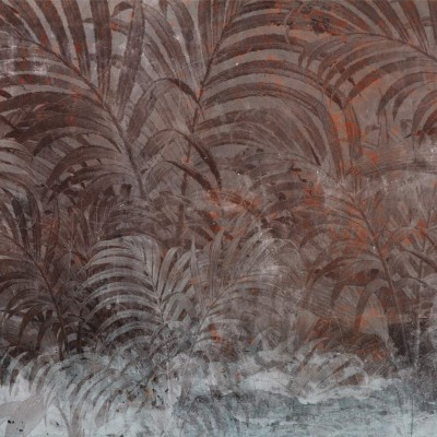 Tapet contemporan cu model de frunze de palmier Passat II