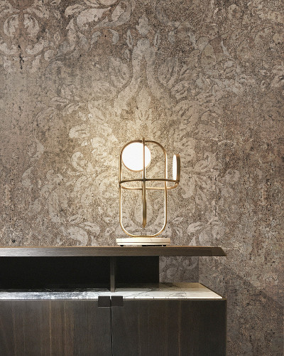 Tapetă cu design contemporan cu accente vintage - Stone Lace