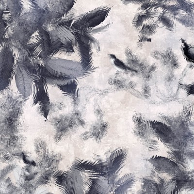 Tapet mural contemporan Meraz cu design abstract, cu nuanțe de gri și alb, ideal pentru livinguri, dormitoare sau birouri