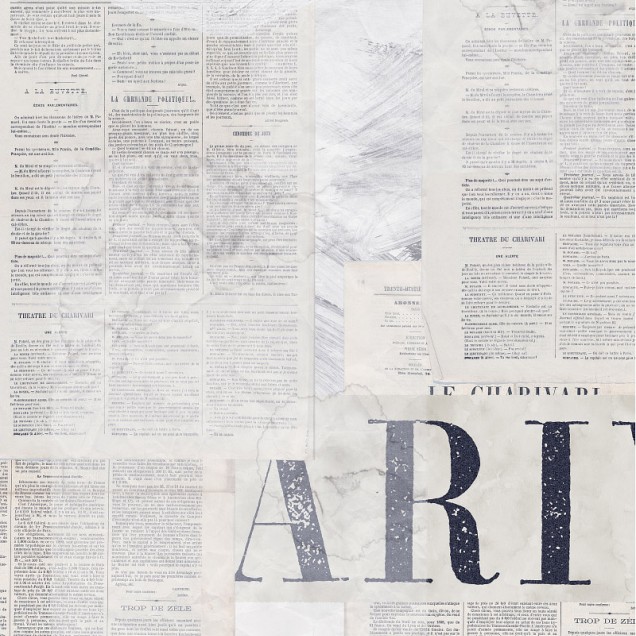 Idee murală contemporană Old Newst, cu design vintage de ziare vechi, perfectă pentru un living sau un birou.