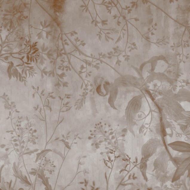 Tapet modern cu flori delicate, "Flora Mistica".