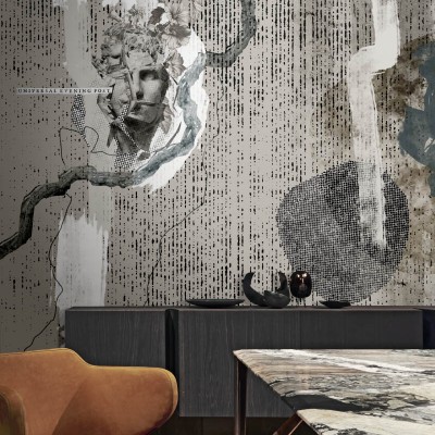 Tapet contemporan cu design abstract Hype04.  O alegere excelentă pentru a adăuga un element de artă modernă în spațiul dumneavoastră.