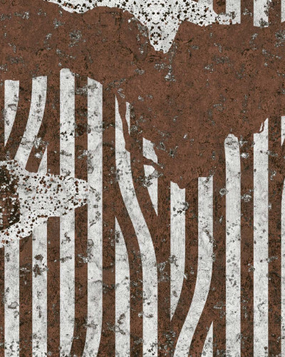 Tapet contemporan Terrazzo, cu design unic de terrazzo pe fundal de beton, ideal pentru living, dormitor sau birou.