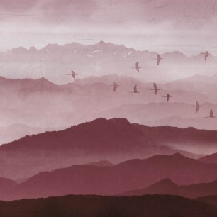Fototapet idea murale IDM-IM2123. Conține culorile: Roșu, Roșu-Violet, Violet, Violet Pastel, Maro, Maro-Negru, Gri, Telegri 4