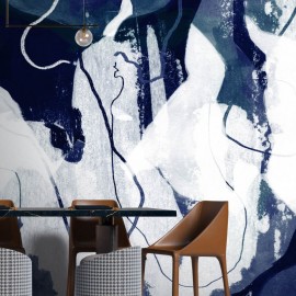 Fototapet contemporan Primordial Forms II – Blue, personalizat, Idea Murale