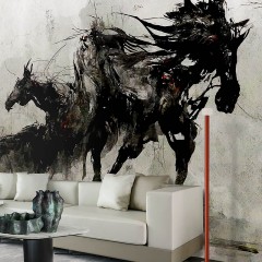 Fototapet contemporan Free Spirits, personalizat, Idea Murale