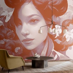 Fototapet contemporan Geisha III, personalizat, Idea Murale