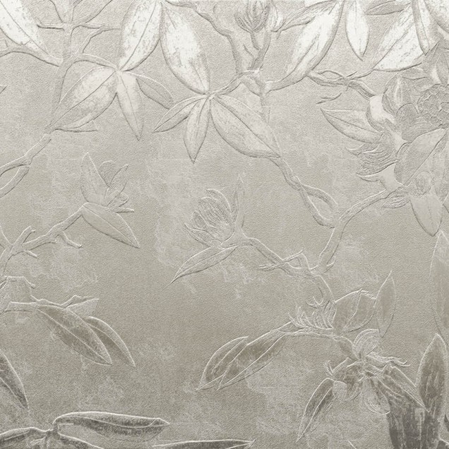 Tapet floral contemporan cu design de magnolie