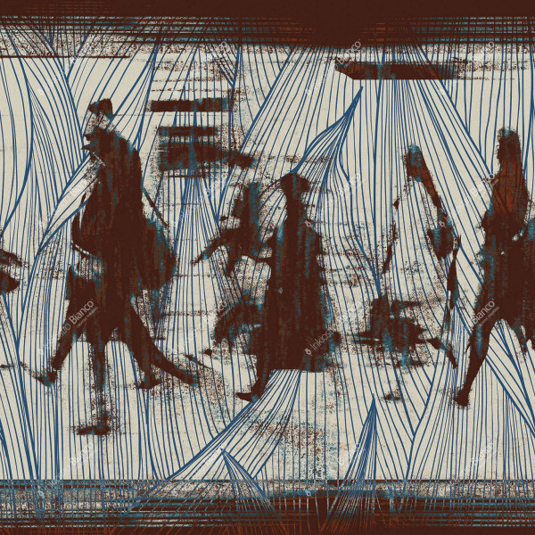 Sketchbook / Walking, Variant 2, Inkiostro Bianco
