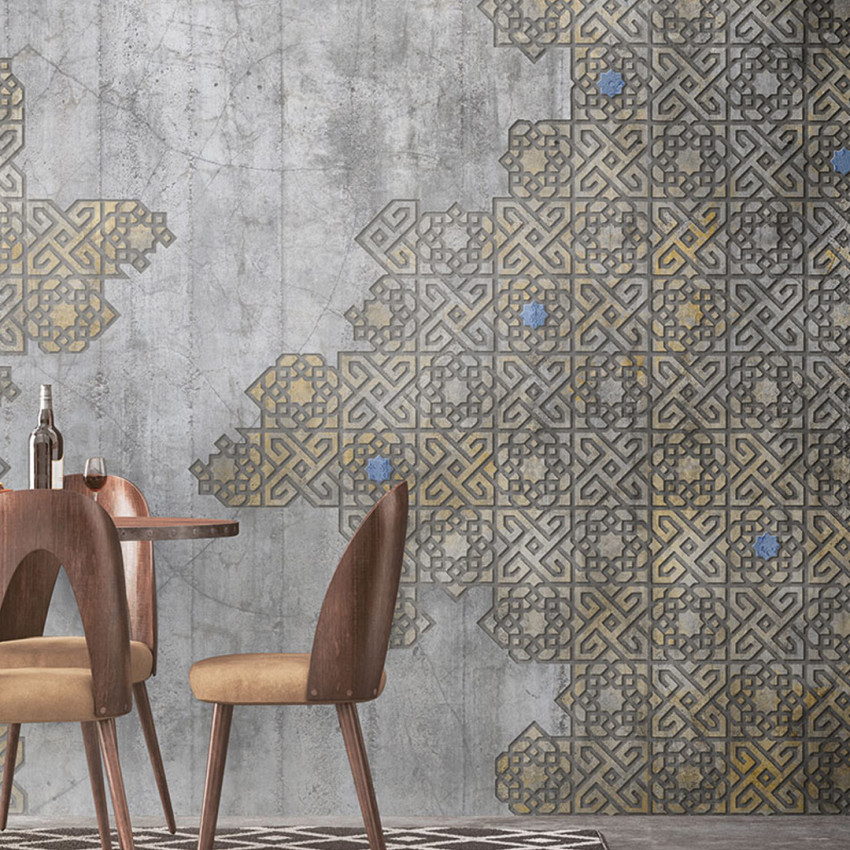 Tapet Marrakech cu modele geometrice inspirate din arta marocană