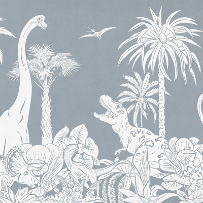 Monochrome Dino - Blue, Kikki Belle