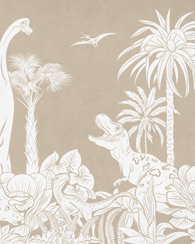 Monochrome Dino - Brown, Kikki Belle