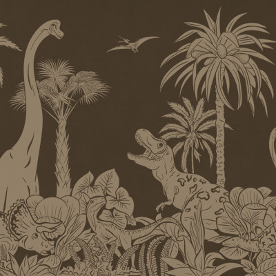 Monochrome Dino - Brown Vintage, Kikki Belle