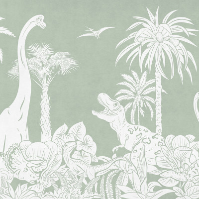 Monochrome Dino - Green, Kikki Belle