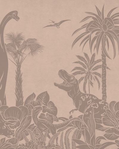 Monochrome Dino - Pink Vintage, Kikki Belle