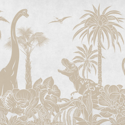 Monochrome Dino - White Vintage, Kikki Belle