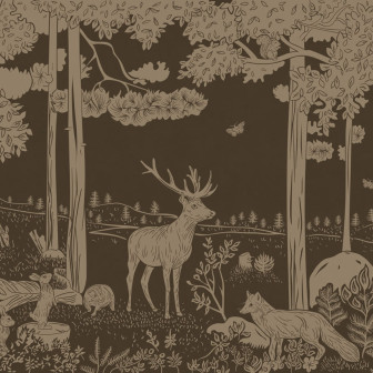 Monochrome Forest - Brown Vintage, Kikki Belle