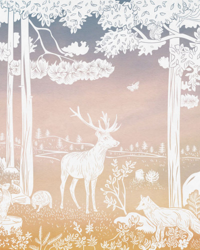 Monochrome Forest - Pink Sky, Kikki Belle