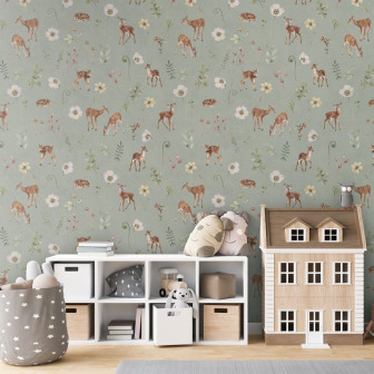Dancing Deer - Green, Kikki Belle