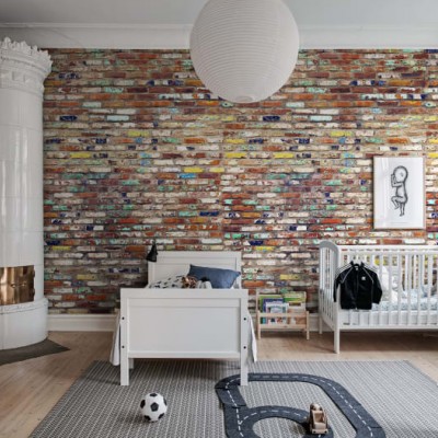 Fototapet Color Tiles, personalizat, Rebel Walls, Fototapet pentru copii 