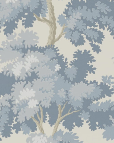Tapet lavabil cu design delicat in culori albastre si crem. Tapetul este decorat cu un model cu accente albastre.