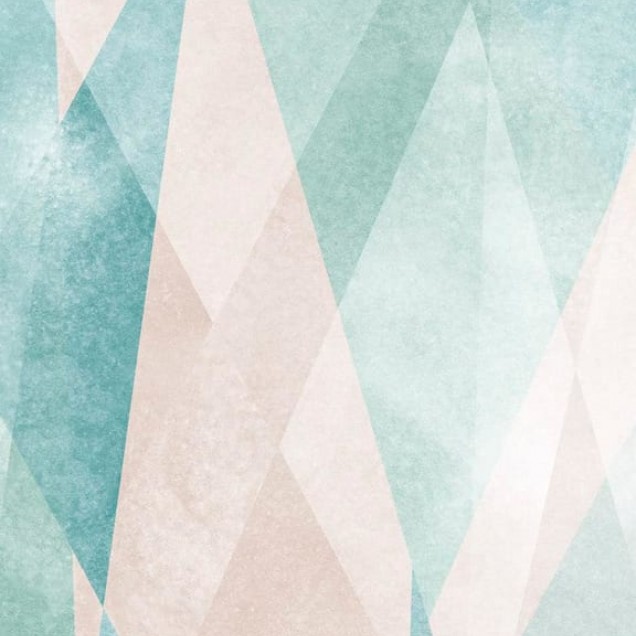 Tapet geometric modern cu forme suprapuse în culori pastelate