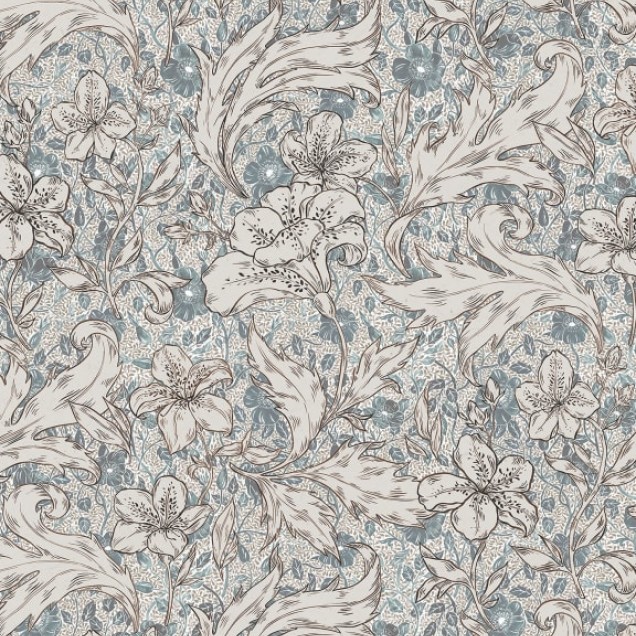 Tapet lavabil Mattias Wheat cu design floral elegant, perfect pentru a adăuga o notă de rafinament oricărei camere.