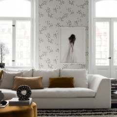 Tapet lavabil Harsyra Grey, Sandberg, 5.3mp / rola