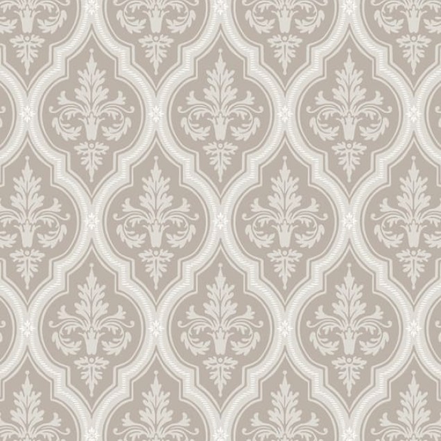 Tapet cu model damasc, tonuri delicate de roz