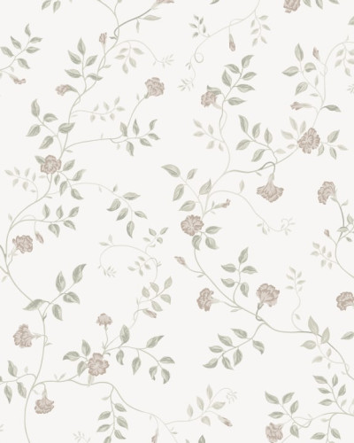 Tapet Henny Pastel, cu flori mici, pe un fond pastelat