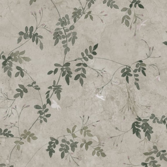 Tapet Irene Olive Green cu un design elegant și rafinat, perfect pentru a adăuga o notă de stil spațiului dumneavoastră.