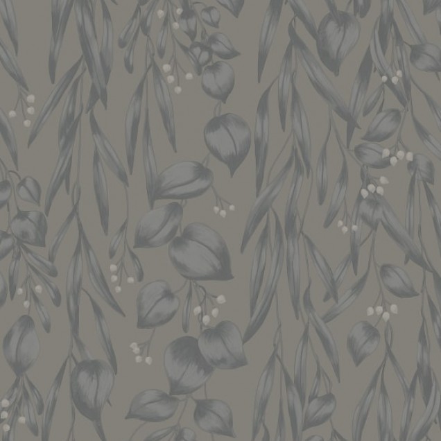 Tapet lavabil cu design floral in nuante de albastru